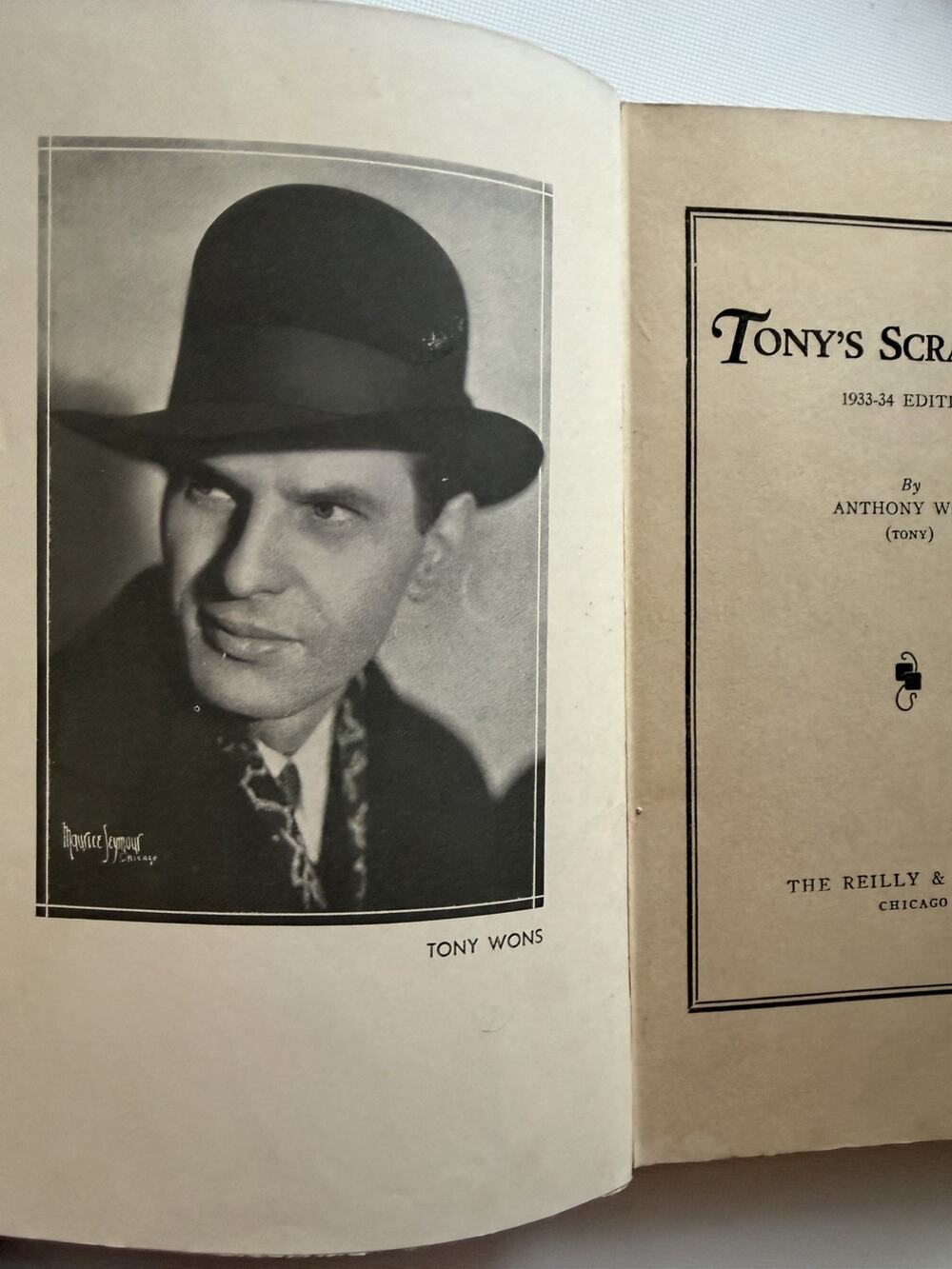 Tonys Scrap Book Anthony Tony Wons 1933-34 Edition Copyright 1933 Made USA